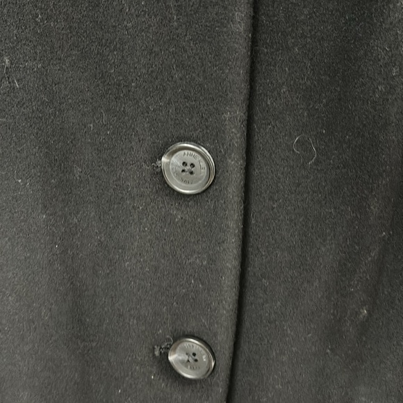NWT,Anne Klein Single-Breasted Walker Coat,black - Picture 10 of 17